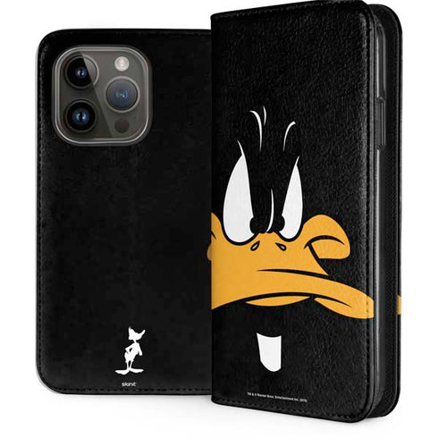 Looney Tunes Daffy Duck iPhone 15 Pro Folio Case